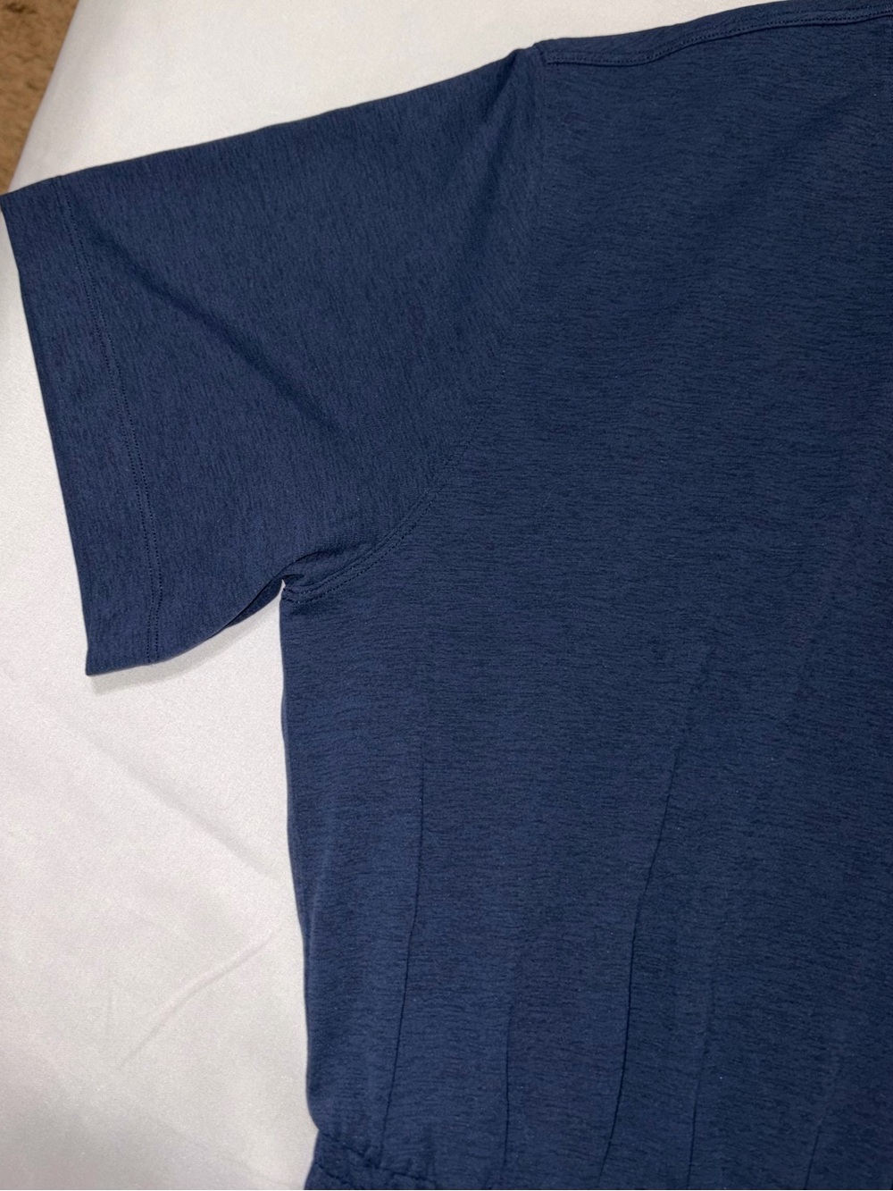 NWT*LULULEMON*SIZE4*SMOCKED WAIST T~SHIRT DRESS*AUTHENTIC* POCKETS*NAVY*$118 - Picture 7 of 16